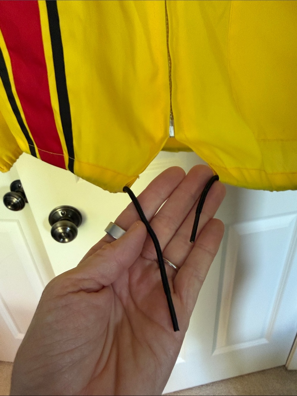 Yellow Racing-Stripe Windbreaker Jacket - Picture 4 of 10